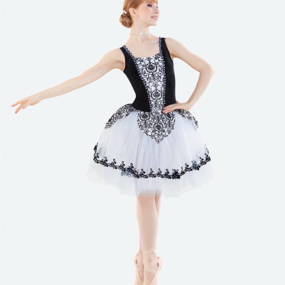 Revolution Ballet costume Black and White Lace Tutu